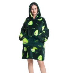 Pijama Buzo Canguro Oversize Capucha Manta Corderito Invierno en internet