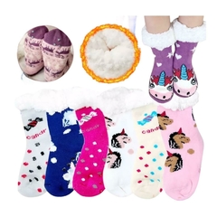 Pantumedias Con Corderito Antideslizante Medias Unicornio