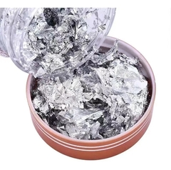 Pote Extra Grande Papel Metalizado Oro Plata Bronce Deco Uña - comprar online