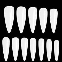 X600 Tips Stiletto Sistema Gel Press On Ultra Fino Flexible en internet