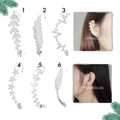 Aro Ear Cuff Solitario Oreja Pasantes Modernos Trepador Uno - comprar online