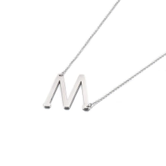 Cadena Collar Con Inicial Grande Acero Quirurgico Dije Letra en internet