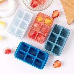 Mini Hieleras X3 Cubeteras De Silicona Con Tapa Hermética - tienda online