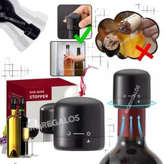 Tapon De Vino Tapa Botellas Boton Antiderrame Accesorio