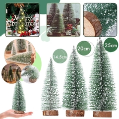 Arbolitos De Navidad X3 Super Lujo Premium Tupido Con Nieve - tienda online