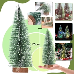 Arbolitos De Navidad X3 Super Lujo Premium Tupido Con Nieve - M&Q REGALOS