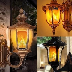 X2 Lampara Led 4w Efecto Fuego Llama Antorcha Farol Llama - M&Q REGALOS