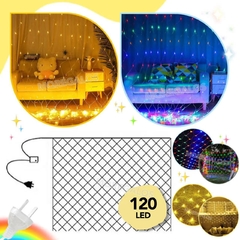 Guirnalda 120 Luces Led Luz 2,9 X 1,4 M Red Enchufe Navidad