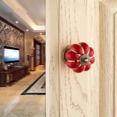 X1 Tirador De Cerámica Decorativos Puertas Cajones Manijas - tienda online