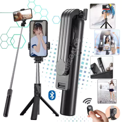 Monopod Baston Palo Selfie Celular Bluetooth Tripode Rotable
