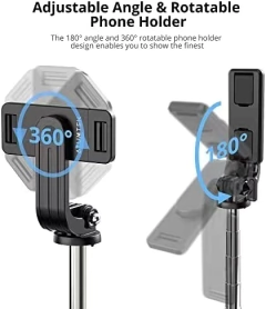 Monopod Baston Palo Selfie Celular Bluetooth Tripode Rotable en internet