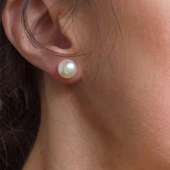 Aros Con Perla X12 Pares Aritos De Acero Quirúrgico Mujer - comprar online
