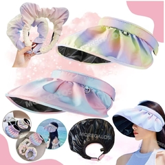 Visera Vincha Impermeable Para Viento Sol Mujer Moldeable