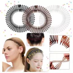 Combo X12 Vinchas Zig Zag Circulares Mujer Diadema Plastica