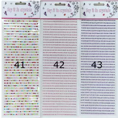 Imagen de Strass Gemas Autoadhesivas Para El Rostro Cara Cuerpo Deco