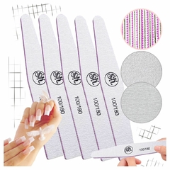 Limas X2 Unidades 100/180 Uñas Esculpidas Manicuria Piramide