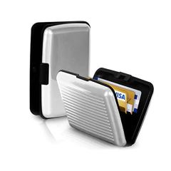 Estuche Tarjetero Aluminio Porta Tarjetas Credito Billetera - M&Q REGALOS