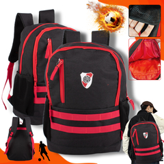 Mochila Grande Club River Plate Oficia Futbol Urbana Escolar