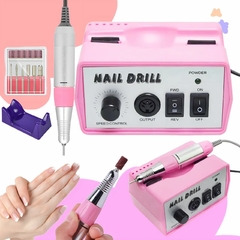 Torno Profesional Drill 35.000 Rpm 6 Fresas Uñas Manicuria