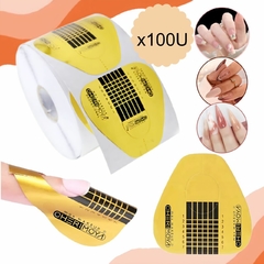 Moldes X100 Cherimoya Uñas Esculpidas Gel Acrilico Polygel