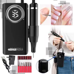 Torno De Uñas Cherimoya Inalambrico 35000 Rpm Manicura Fresa