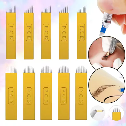 Agujas Microblading Filos Hard Flex Lengua De Gato X 10 Uds.