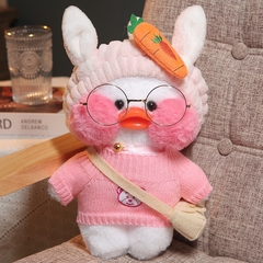 Peluche Patito Lalafanfan Cute Kawaii Con Accesorios De 30cm en internet