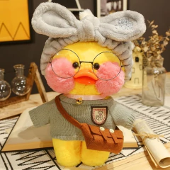 Peluche Patito Lalafanfan Cute Kawaii Con Accesorios De 30cm - tienda online