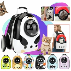 Mochila Transportadora Para Mascotas Con Burbuja Visor 180°