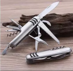 Corta Pluma Navaja De Bolsillo Multiuso 11 Funciones Acero - comprar online