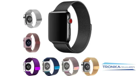 Malla Metalica para Applewatch 38 40 42 44 Mm