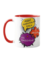 Caneca de Cha - Ceramica - Interior Colorido - 325ml