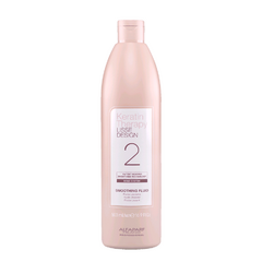 Botella de fluido alisador Keratin Therapy Lisse Design de Alfaparf, tamaño 500 ml.