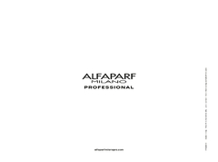 Logotipo de Alfaparf Milano Professional sobre fondo blanco.