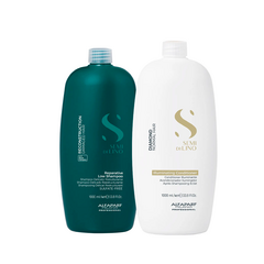 Semi di Lino: Shampoo Reconstruction y Conditioner Diamond