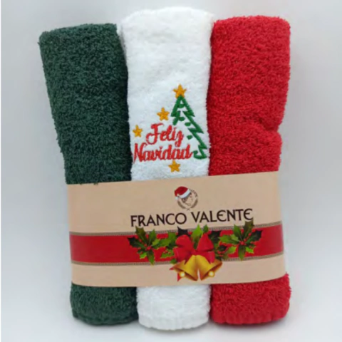 Pack x3 toalla mini navideñas - comprar online