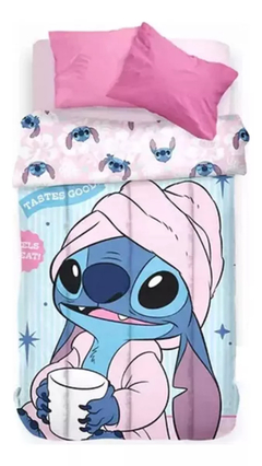 Acolchado Stich 1 1/2plz Piñata Reversible