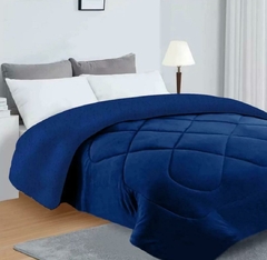 Edredon rombos con corderito - comprar online