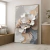Quadro Vertical - Abstrato - Flores Brancas em Camadas AFBC01 na internet