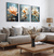 Quadro Trio Flores Abstrato - FA1
