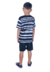 FANTASIA HALLOWEEN SHORTS E CAMISETA LISTARDA - muvile