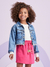 Jaqueta Jeans com Strass Momi - muvile