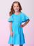 Vestido elástico azul sky