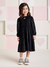VESTIDO DE PLUSH PRETO MOMI
