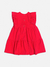 VESTIDO COM BABADOS E LAÇO VERMELHO - comprar online