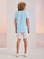 CONJUNTO T-SHIRT AZUL CAPRI COM SHORTS na internet