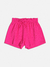 Shorts de moletom com strass pink magenta