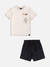 Conjunto t-shirt pérola com bermuda - muvile