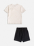 Conjunto t-shirt pérola com bermuda - loja online