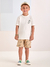 Conjunto t-shirt off white com bermuda